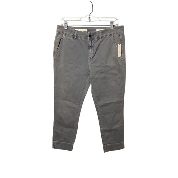 NEW Picro and the Letterpress Stet Gray Fit Capri Pants Size 30 99% cotton 1% sp - Picture 1 of 11